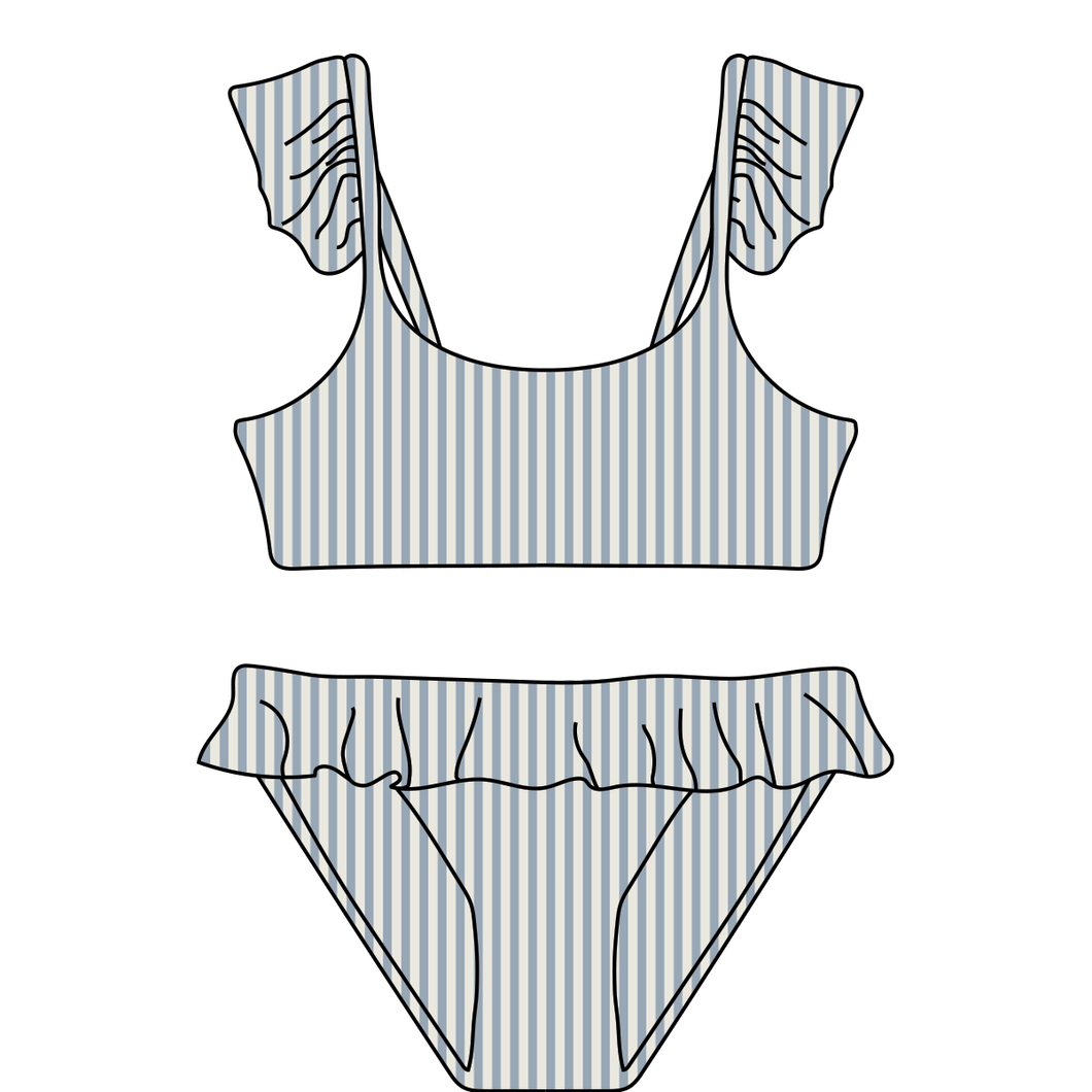 *NEW - Bikini - Blue Stripes