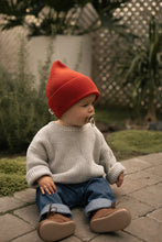 Load image into Gallery viewer, Bonnet en coton tricoté à pointe - Moutarde - Mase &amp; Hats