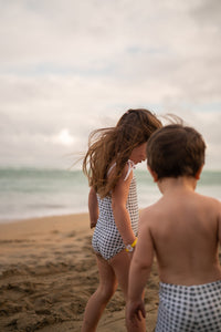 Swim Shorts - Gingham Green x Jess Megan