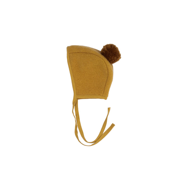 Bonnet avec pompon LPN - Moutarde - Mase & Hats